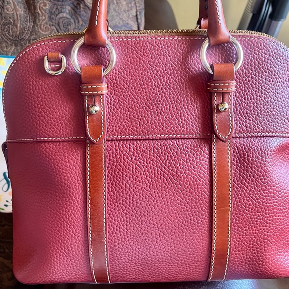 Dooney & Bourke Aubrey Satchel in Terracotta. - Picture 2 of 7